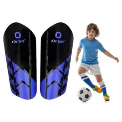 ORBIT - Canillera para Fútbol Azul Talla S - Niños