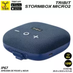 TRIBIT - Tribit StormBox Micro2  - Altavoz Bluetooth Azul