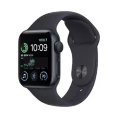 APPLE - Apple Watch SE 2gen GPS 40mm Midnight Aluminum Case Sport Band - ML