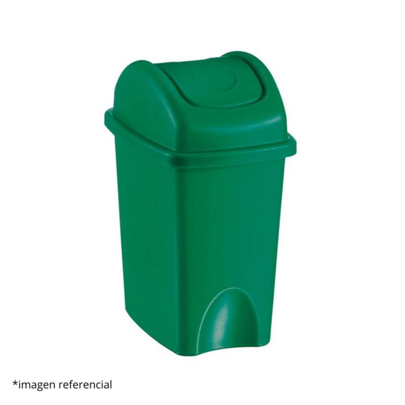 Papelera Vaiven Verde 10 Litros Estra 0841