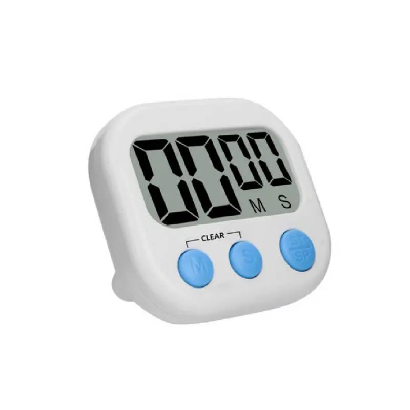  JOEBO Temporizador digital de cocina para cocinar temporizador  electrónico multifunción de dígitos grandes alarma fuerte clase de respaldo  magnético/1139 (color blanco, tamaño: botón) : Hogar y Cocina