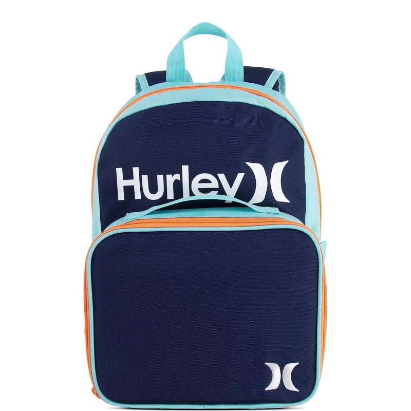 HURLEY - Set Mochila y Lonchera para niños Hurley Colorblock Azul
