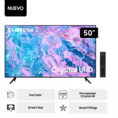 SAMSUNG - Televisor Samsung LED Smart TV 50 Crystal UHD 4K UN50CU7000GXPE