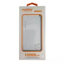 EWTTO - Power Bank Bateria Externa 15000 mAh