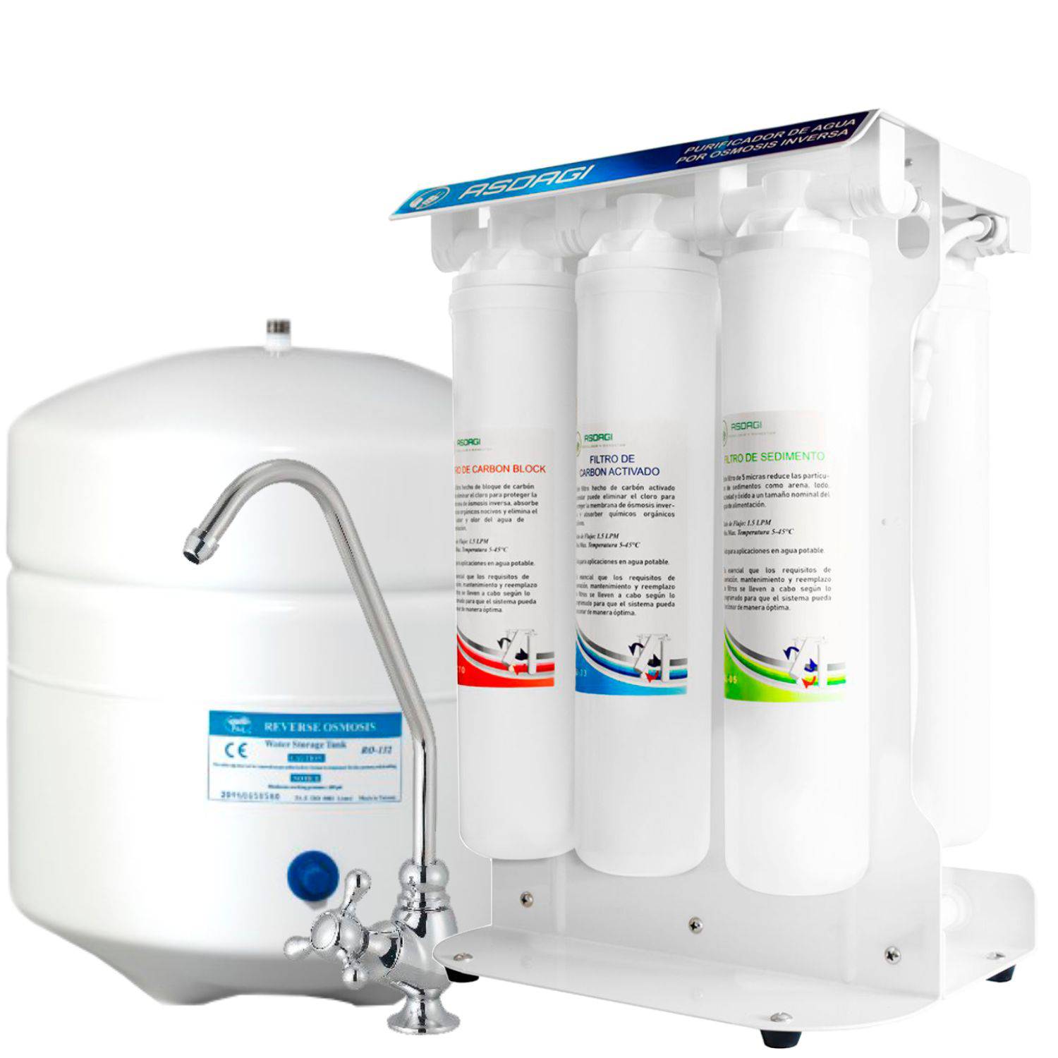 Purificador de Agua Alcalino por Osmosis Inversa 5 Etapas - Promart