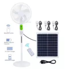 CAFINI - Ventilador SolarRecargable LuzLed Y Control CAFINI CN-F2698BT