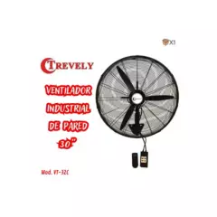 TREVELY - Ventilador Industrial De Pared Trevely de 30 a Control Remoto