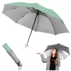 GENERICO - Paraguas Plegable Sombrilla de Mano para Sol o Lluvia