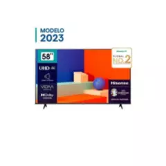 HISENSE - TV Smart Led 58 4K UHD 58A6K Vidaa Hisense Dolby Vision 2023