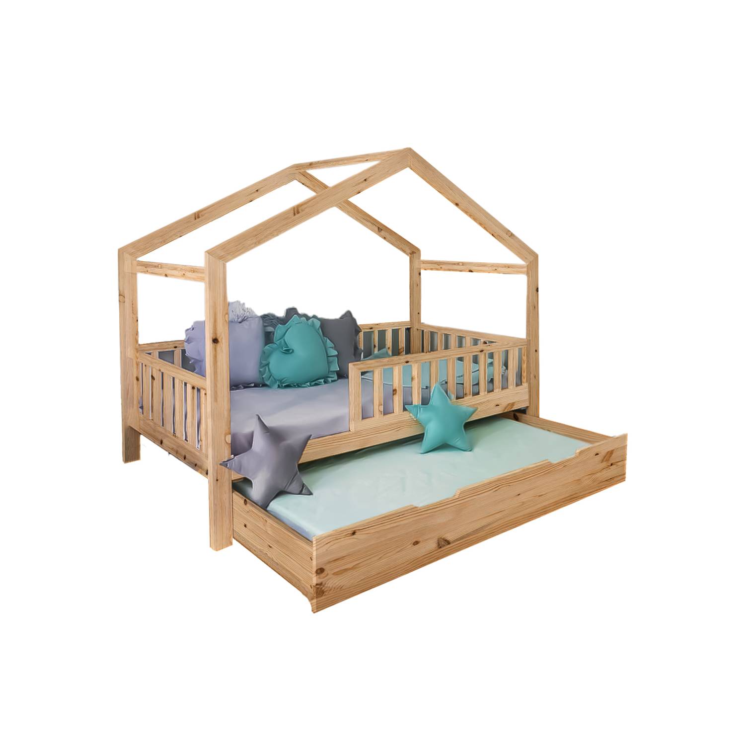 Cama Montessori Modelo Afecto PLAZA Y MEDIA