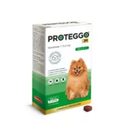 PROTEGGO - Antipulgas  Proteggo 3M 112.5mg (2 a 4.5 Kg) x 1 Tableta