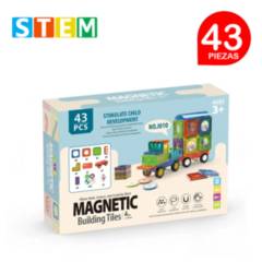 STM - Bloques magnéticos didácticos STEM caja 43 piezas