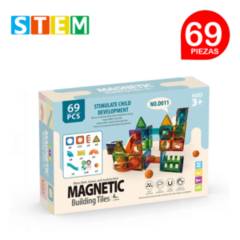 STM - Bloques magnéticos didácticos STEM caja 69 piezas