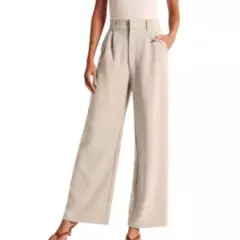 BELCHERCC5 - Pantalón de traje de mujer Pernera recta Cómodo y elegante