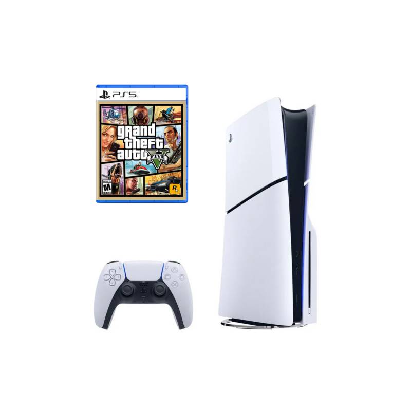 SONY - Consola Playstation 5 Slim Lectora de Discos + Grand Theft Auto V