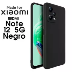XIAOMI - Silicone Case Para Redmi Note 12 5G Negro