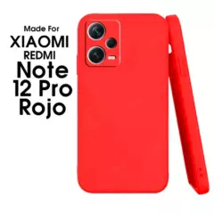 XIAOMI - Silicone Case Para Redmi Note 12 Pro Rojo
