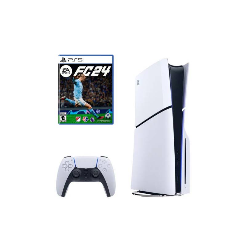 SONY - Consola Playstation 5 Slim Lectora de Discos + EA Sports FC 24