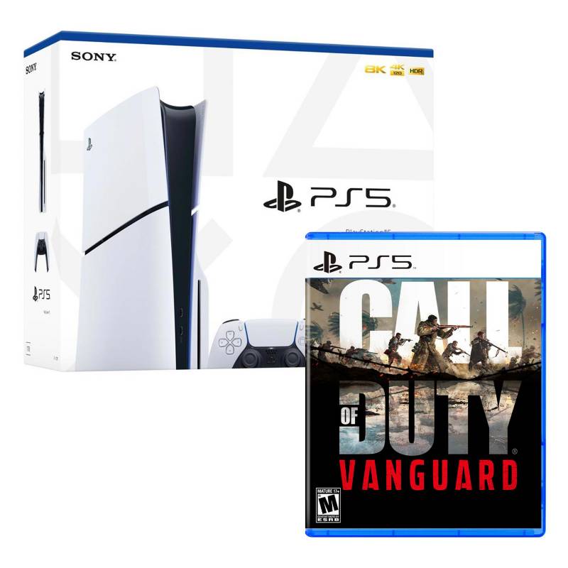 SONY - Consola PS5 Slim Con Lector de Discos + Call of Duty Vanguard