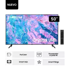 SAMSUNG - Smart Tv Samsung 50 Crystal UHD 4K 50CU7000GXPE