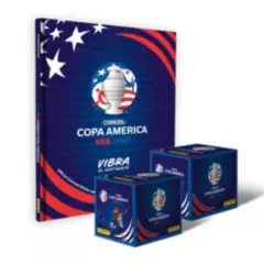 PANINI - Copa América 2024, 1 álbum tapa dura + 2 cajitas