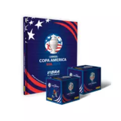 PANINI - Álbum Copa América USA 2024 Tapa Dura + 2 Cajitas