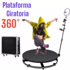 OEM - Plataforma Giratoria 360 Luz Cabina de Photo Booth Camara Video