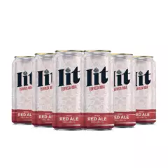 GENERICO - Six Pack Cerveza Lit Irish Red Ale - latas de 473 cc