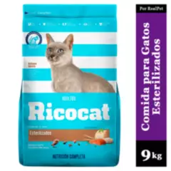RICOCAT - Comida para Gato Adulto Esterilizado Ricocat 9 kg