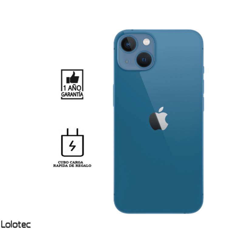 APPLE - iPhone 13 128GB I Reacondicionado grado B I color: Azul