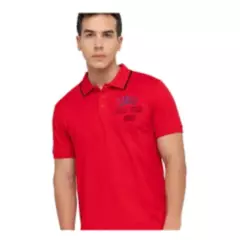 AEROPOSTALE - Polo Hombre Aeropostale Rojo Logo Relieve 3D