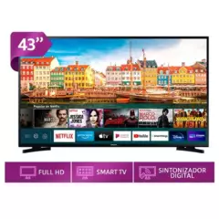 SAMSUNG - Televisor Samsung 43 FHD Smart TV UN43T5202AGXPE