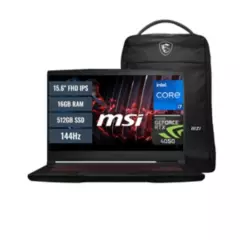 MSI - Laptop MSI Thin GF63 12VE Intel Core i7 12650H 16GB RAM 512GB SSD M2 6GB RTX 4050 15.6 FHD IPS