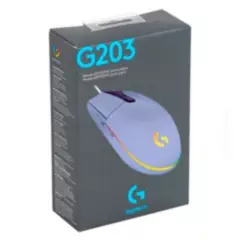 LOGITECH - Mouse Logitech G203 RGB LIGHTSYNC Con 6 Botones Para Juegos