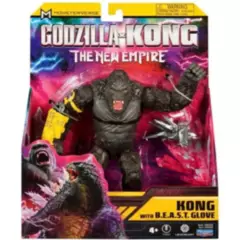 PLAYMATES TOYS - Godzilla X Kong El Nuevo Imperio - Kong con Guante BESTIA