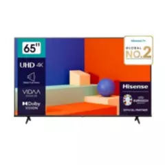 HISENSE - Televisor Hisense 65 Ultra HD 4K Smart TV Con Bluetooth 65A6K