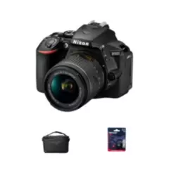 NIKON - Camara Nikon D5600 + Lente 18-55mm + Est + Mem64GB