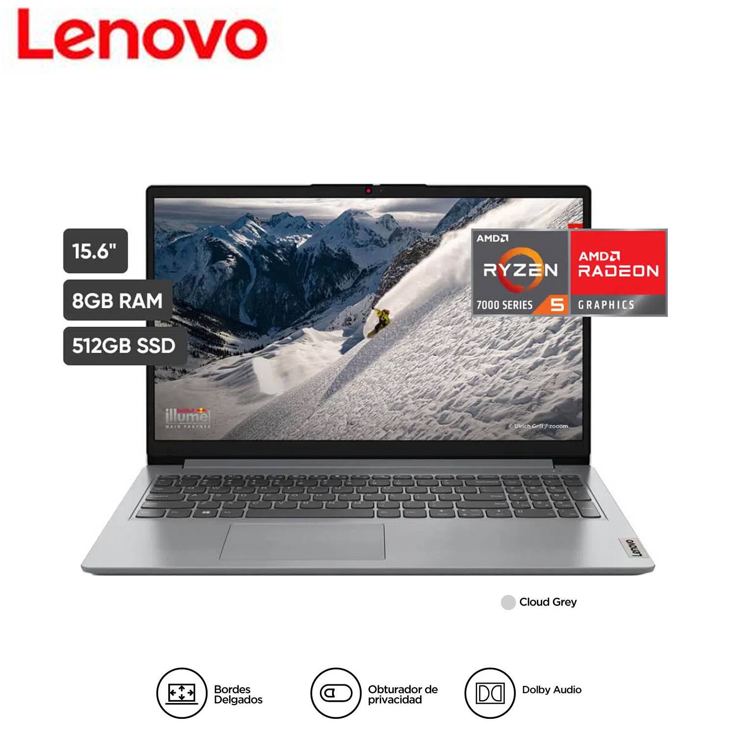 LAPTOP LENOVO IDEAPAD 1 15AMN7 15.6