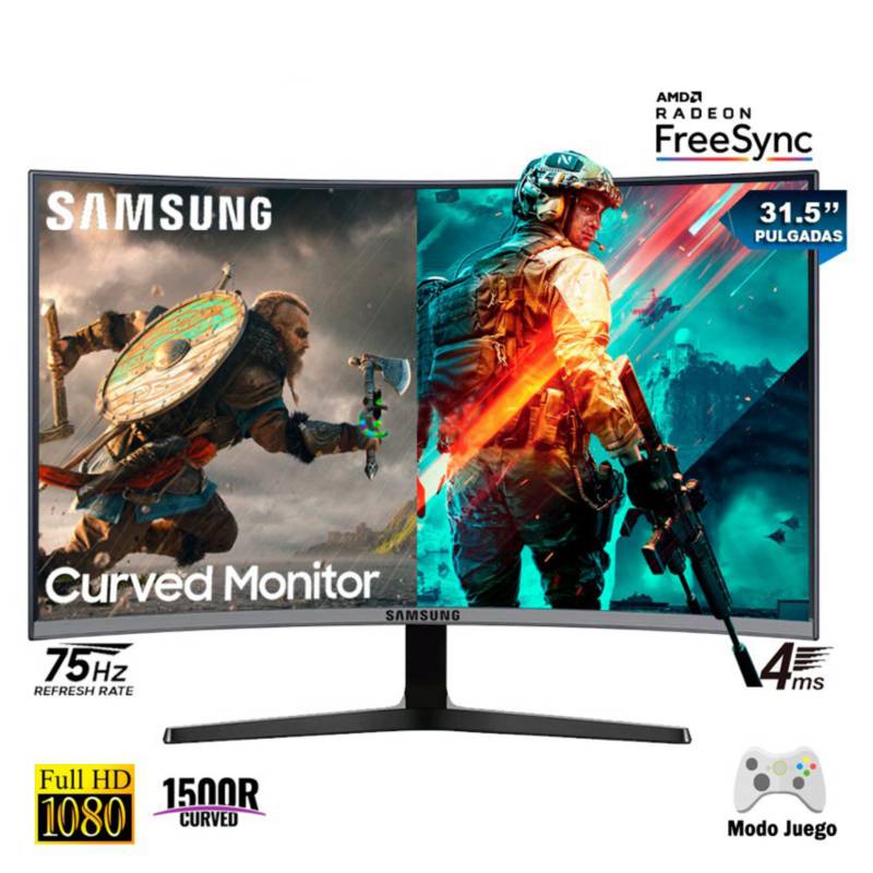 SAMSUNG - Monitor GAMER Curvo Samsung LC32R500FHLXPE 32 75Hz 4MS HDMI
