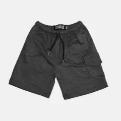 YONISTERS CLOTHING - SHORT DE ALGODON MODA KIDS YONISTERS CLOTHING CHARCOAL