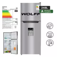 WOLFF - Refrigeradora Wolff No Frost WRF265D de 248L