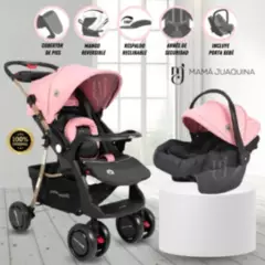 BABY HAPPY - Coche Cuna con Porta Bebé «DOLCE GUARDIAN» Pink