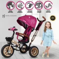 VOYAGE - Triciclo Guiador para Niños «TRI JOURNEY» Dark Pink