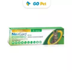 NEXGARD - Antipulgas Nexgard Combo Gato 2.5 Kg a 7.5kg x 1 Pipeta