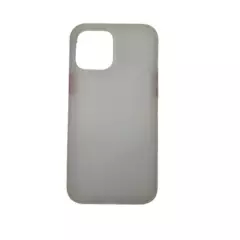 GENERICO - Case transparente mate iphone 11 pro color blanco mate