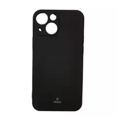 GENERICO - Case carcasa silicona mate con gamuza iphone 13 mini negro