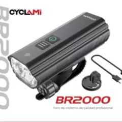 IMPORTADO - Cyclami BR2000: Luz delantera de bicicleta LED de 2000 lúmenes