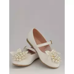 DR BROWN - Zapatos blanco de perlas
