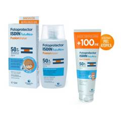 ISDIN - Fotoprotector Corporal gel cream + Fotoprotector Pediatrico Facial Fusion Water 50+ X 50 Ml ISDIN