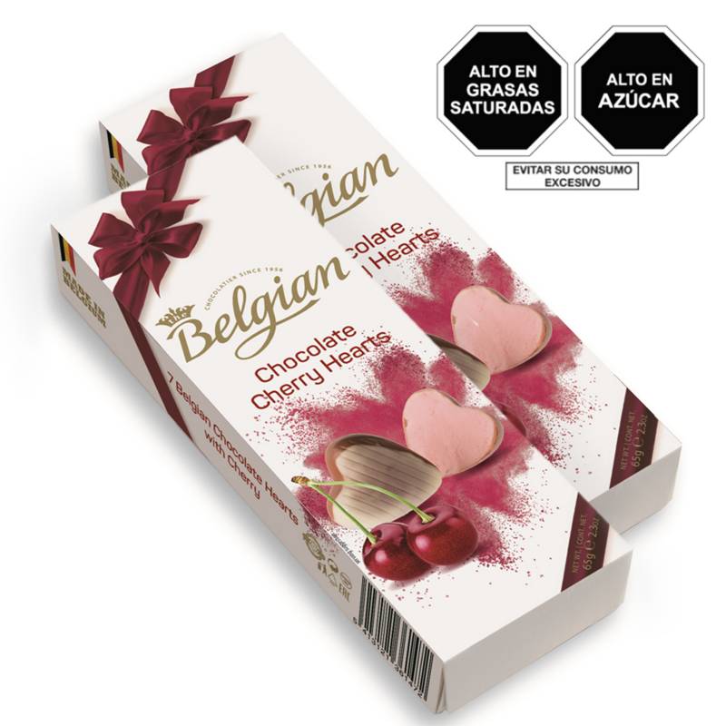BELGIAN - Pack x2 Belgian Cherry Hearts